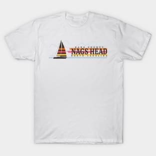 Nags Head, NC Summertime Vacationing Sailboat T-Shirt